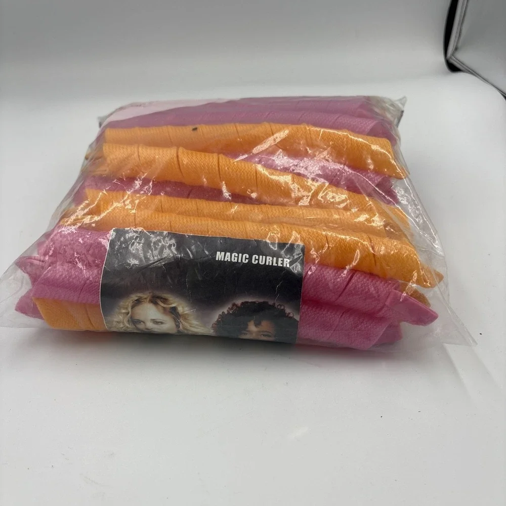 DIY Magic Hair Curlers Formers Ringlet Spiral Heatless Rollers 30 Pk